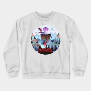 Fantasy - Elven warrior dragon slayer Crewneck Sweatshirt